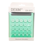 ماشین حساب رنگی کد DX-817 رنگ سبز با جعبه