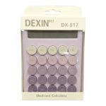 ماشین حساب رنگی کد DX-817 رنگ بنفش با جعبه
