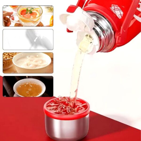فلاسک مدل Coffee cup طرح کوکا کولا نمای حقیقی 2