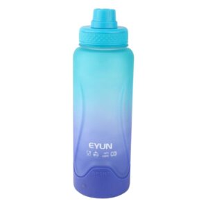 قمقمه ورزشی EYUN مدل دو رنگ گنجایش 1000ML نمای رو به رو
