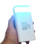 پاور بانک 30000 واقعی سوپر فست شارژ چراغ دار نمای رو به رو