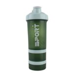 شیکر بدنسازی سه تکه طرح sport گنجایش 500ml نمای رو به رو