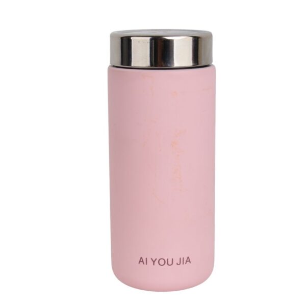 تراول ماگ استیل مدل مینیمال با گنجایش 200ml نمای رو به رو