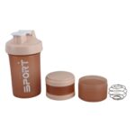 شیکر بدنسازی سه تکه طرح sport گنجایش 500ml نمای جزئیات