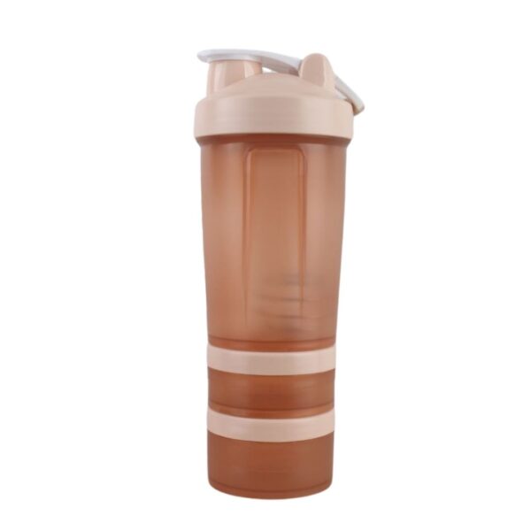 شیکر بدنسازی سه تکه طرح sport گنجایش 500ml نمای کنار