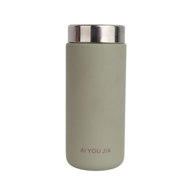 تراول ماگ استیل مدل مینیمال با گنجایش 200ml نمای رو به رو
