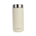 تراول ماگ استیل مدل مینیمال با گنجایش 200ml نمای رو به رو