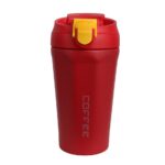 تراول ماگ دو حالته قفل دار مدل coffee گنجایش 400ml نمای رو به رو