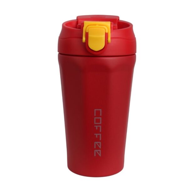 تراول ماگ دو حالته قفل دار مدل coffee گنجایش 400ml نمای رو به رو