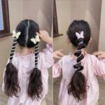 اکسسوری موی فنری طرح پروانه نمای استفاده