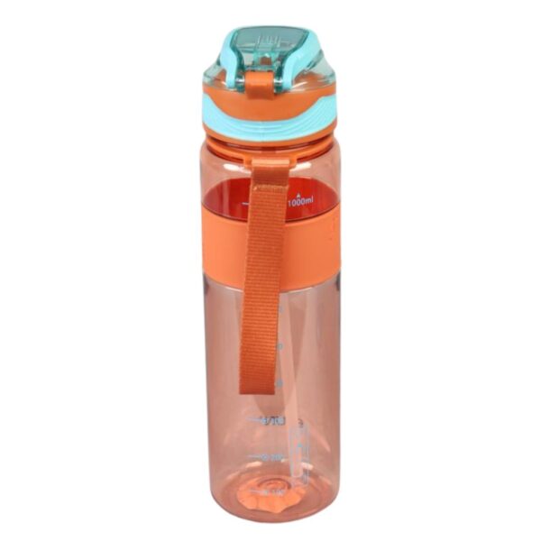 قمقمه اسپرت مدل شفاف گنجایش 1000ml رنگ آبی آسمانی پشت