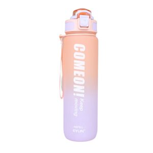 قمقمه ورزشی EYUN مدل !COMEON گنجایش 1000ml -نارنجی
