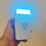 پاوربانک 40000 واقعی سوپر فست شارژ چراغ دار نمای پاور در حالت روشن
