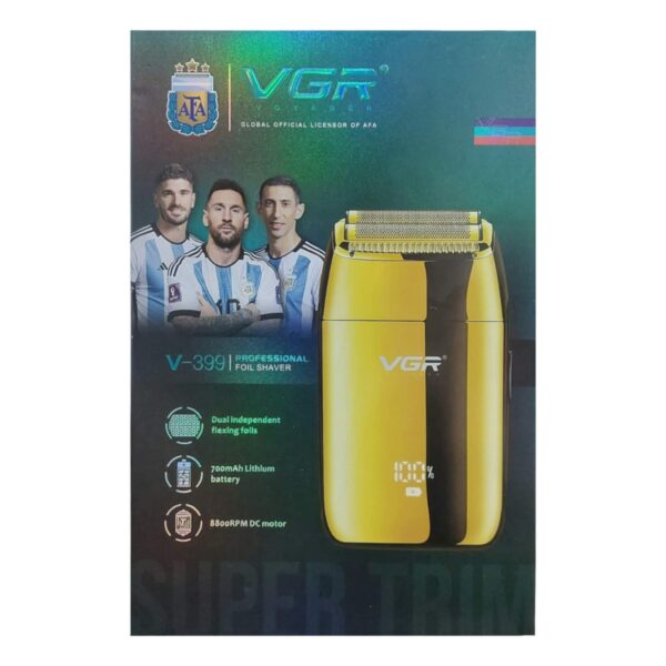 ماشین اصلاح صورت وی جی آر V-399 نمای جعبه