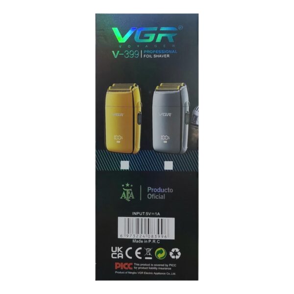ماشین اصلاح صورت وی جی آر V-399 نمای جعبه