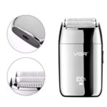ماشین اصلاح صورت وی جی آر V-399 رنگ نقره ای نمای نزدیک