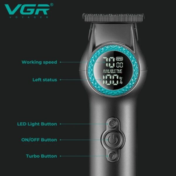 ماشین اصلاح حرفه ای وی جی آر V-990 نمای مشخصات