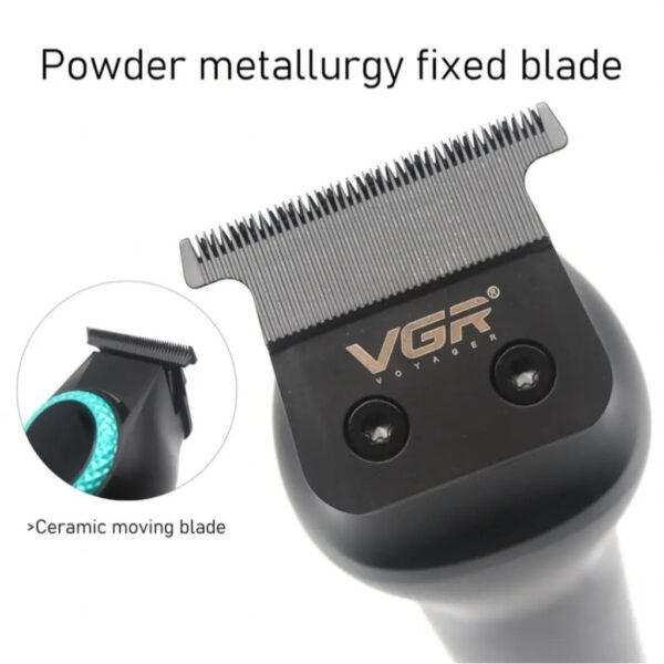 ماشین اصلاح حرفه ای وی جی آر V-990 نمای نزدیک تیغه
