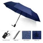 چتر تاشو اتوماتیک 12 فنره دوبل ضد باد کد 653-16
