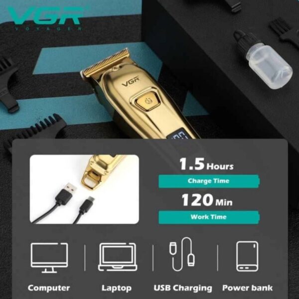 ماشین اصلاح وی جی آر V-965 نمای نزدیک