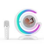 چراغ خواب و اسپیکر و میکروفون با قابلیت تغییر صدا نمای رو به رو