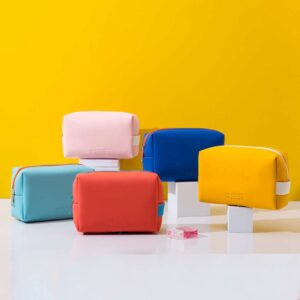 کیف آرایشی چرم رنگی