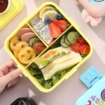 ظرف غذا استیل طرح یونیکورن نمای بالا