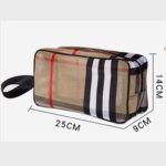واش بگ سایز متوسط طرح BURBERRY ابعاد