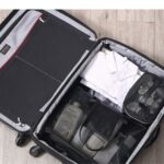 کیف رو دوشی واش بگ رنگ مشکی نمای چمدان