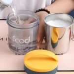 ظرف غذا کارمندی استیل طرح food نمای داخلی