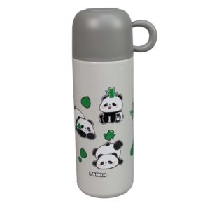 تراول ماگ استیل پاندا فانتزی گنجایش 500ml نمای رو به رو
