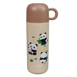 تراول ماگ استیل پاندا فانتزی گنجایش 500ml نمای رو به رو