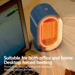 بخاری برقی پرتابل 1200W کنار لپ تاپ