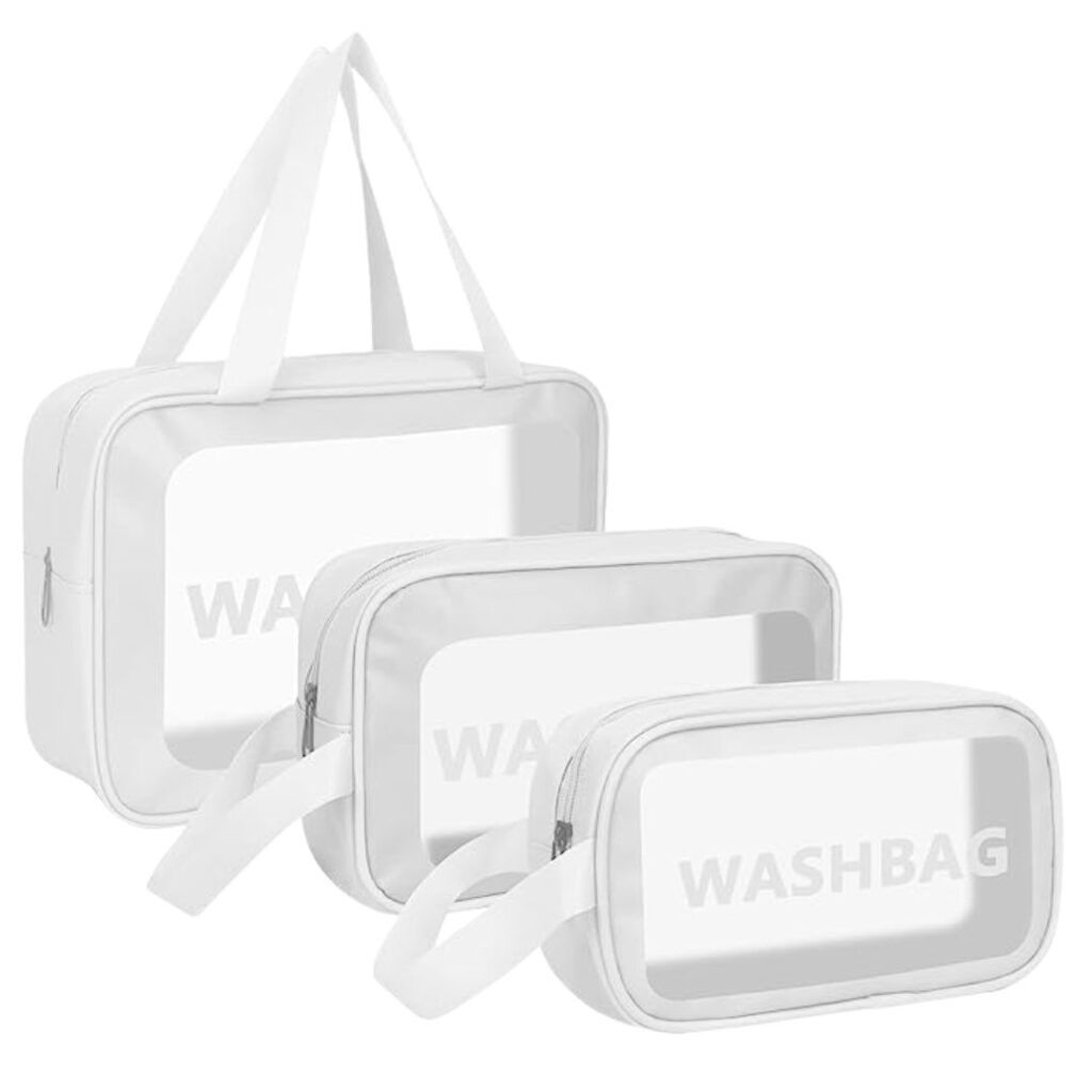 کیف اورجینال واش بگ رنگ سفید نمای رو به رو