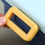 ظرف غذا استیل مینیمال مدل سه محفظه ای نمای درب