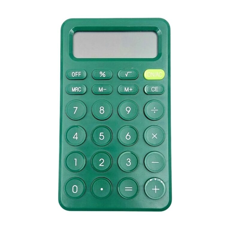 ماشین حساب رنگی مدل RZ-809 رنگ سبز تیره