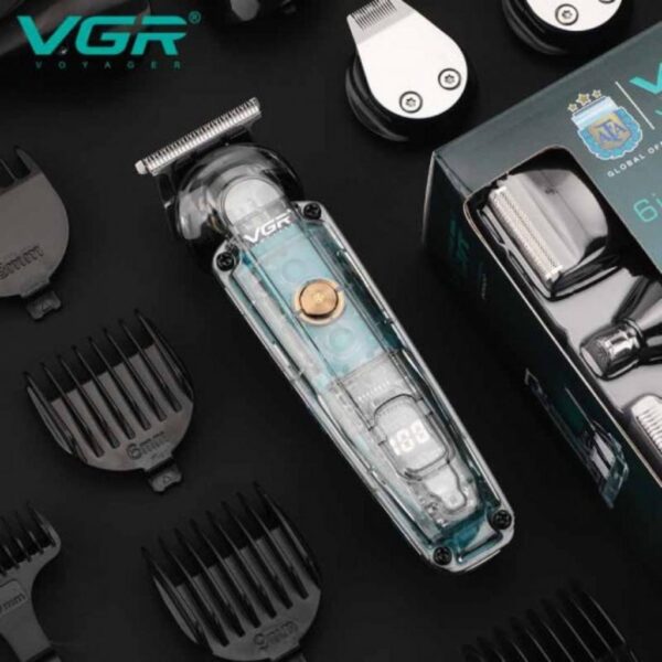ست ماشین اصلاح موی صورت و بدن 6 کاره وی جی آر V-102 نمای نزدیک