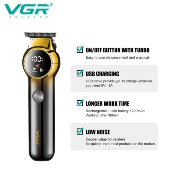 ماشین اصلاح خط زن وی جی آر V-989 نمای مشخصات