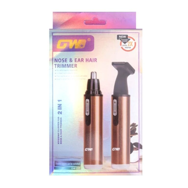 موزن گوش و بینی و خط زن جی دبلیو مدل GW-227 نمای جعبه