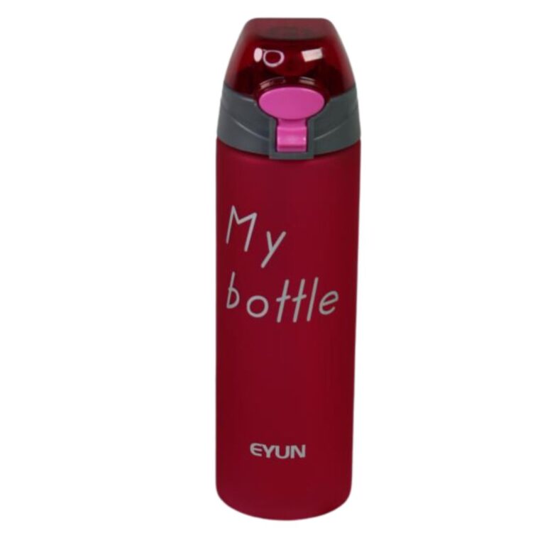 قمقمه قفل دار مدل my bottle گنجایش 700ml رنگ قرمز نمای رو به رو