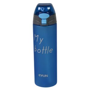 قمقمه قفل دار مدل my bottle گنجایش 700ml رنگ ابی نمای رو به رو