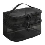 کیف لوازم آرایشی دو طبقه صندوقی کد30-10