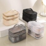 کیف لوازم آرایشی دو طبقه صندوقی کد30-15