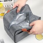 کیف ناهار عایق دار مربعی نمای داخلی