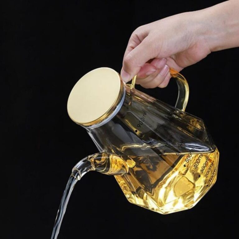 روغن ریز پیرکس درب استیل نمای بالا