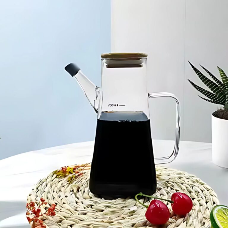 روغن ریز پیرکس مربعی نمای رو به رو