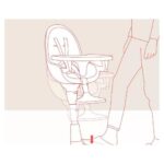صندلی غذا کودک برند HOT MOM قابلیت تنظیم ارتفاع