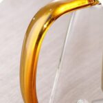 قوری پیرکس دسته طلایی گنجایش 500ml نمای دسته