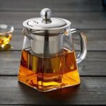 قوری پیرکس شعله مستقیم نمای رو به رو