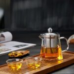 قوری پیرکس شعله مستقیم نمای رو به رو